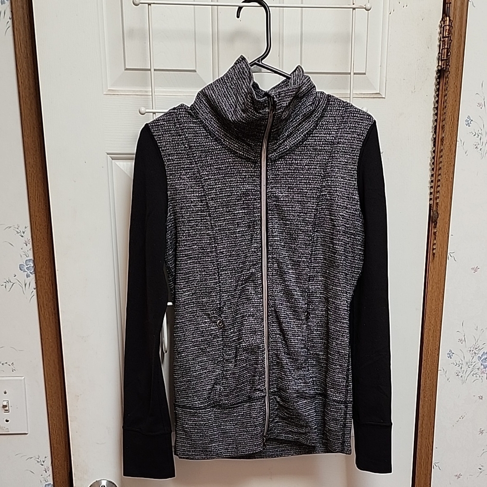 Lululemon  Black and Gray Turtleneck Jacket